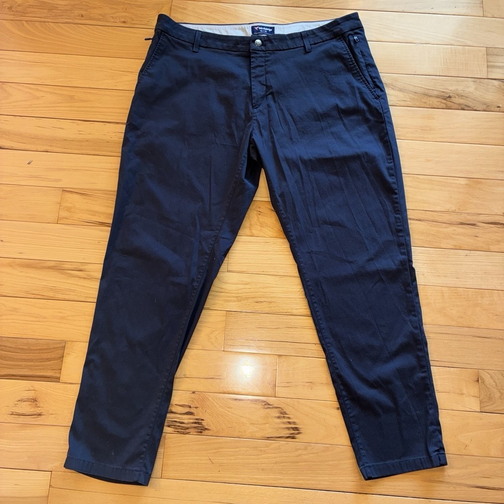 Birddogs Mens Navy Blue Tech Pockets Pants Cotton Nylon Spandex Blend 40 x 30